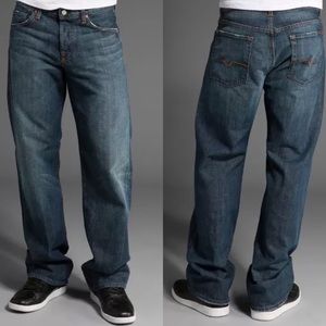 7 For All Mankind Relaxed Straight Leg Mens Jeans 100% Cotton Vintage NYD